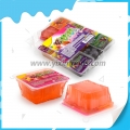 Copo de gelatina de coco sabor fruta 