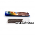 Bala azeda de chocolate em bastão longo sabor chocolate bala azeda em bastão 