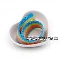 Doce de cinto azedo colorido arco-íris 