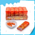 Chiclete sabor laranja halal em garrafa 