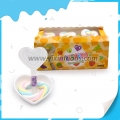 Pirulito de marshmallow com sabor de frutas em formato de coração 