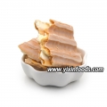 Biscoito wafer sabor pêssego branco 