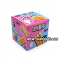 Biscoito wafer sabor pêssego branco 