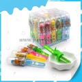Pirulito de brinquedo engraçado com giro de mão e manivela 