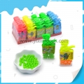 embalagem de pote de apito de dinossauro barato, doce de fruta, refrigerante 