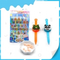 Relógio de brinquedo com design de cabeça de animal de desenho animado, compressa de doce 