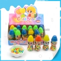 8g de balas coloridas e doces de frutas em formato de estrela infantil em garrafa 