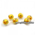 Chiclete de pato amarelo com geleia 