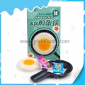 Gelatina de ovo frito Halal com doces estourados 
