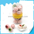 Bola de goma com olhos de doce de goma com recheio em pote-YX-GC00307 