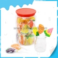 Misture frutas em forma de pirulito no pote 