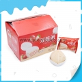 bolo halal com cobertura de chocolate sabor morango 